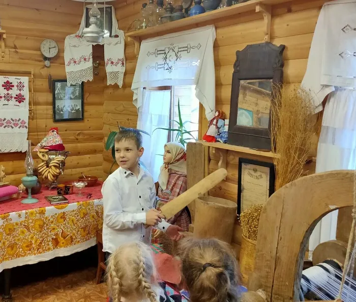 Музейное занятие в зале "Крестьянский быт"